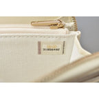 Chanel Wallet Round Zipper Medium Quilted Caviar Leather — view 6