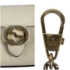 Gucci Interlocking Chain Shoulder Bag Mini Ivory Beige — view 8