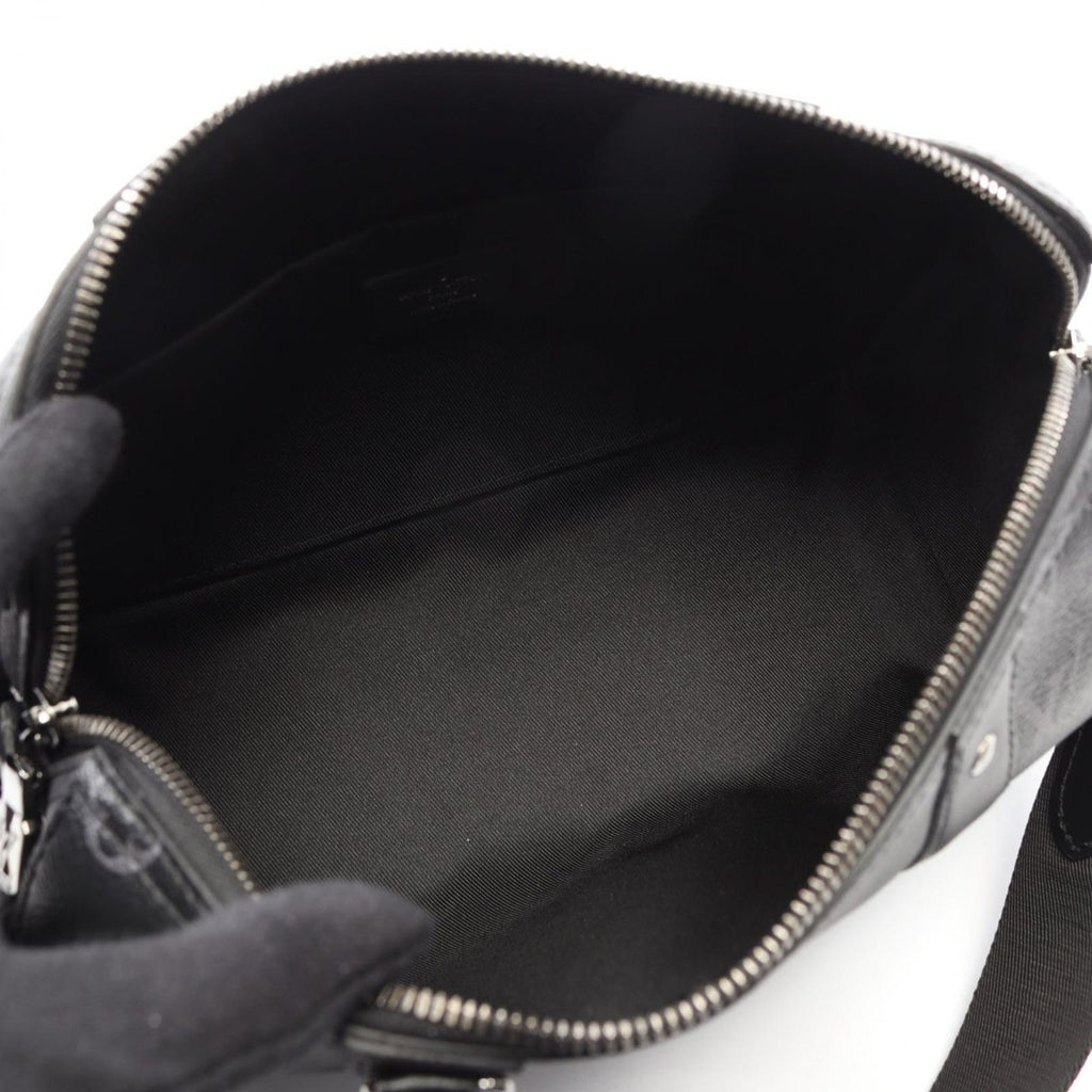 Louis Vuitton Shoulder Bag City Keepall Canvas Leather Gray Black — view 3