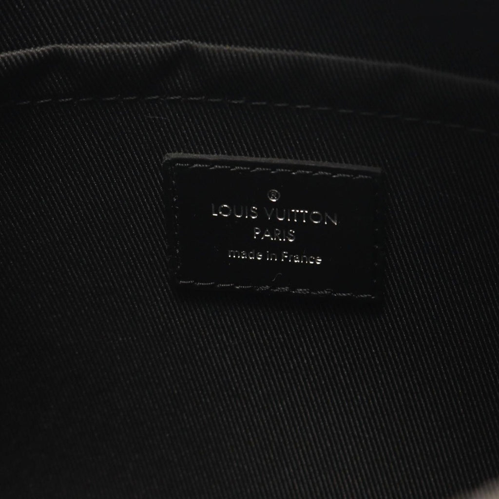 Louis Vuitton Shoulder Bag City Keepall Canvas Leather Gray Black — view 4