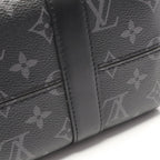 Louis Vuitton Shoulder Bag City Keepall Canvas Leather Gray Black — view 5