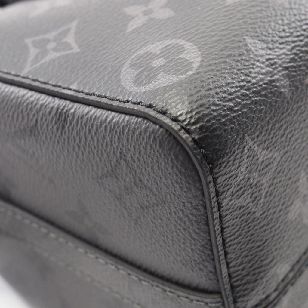 Louis Vuitton Shoulder Bag City Keepall Canvas Leather Gray Black — view 6