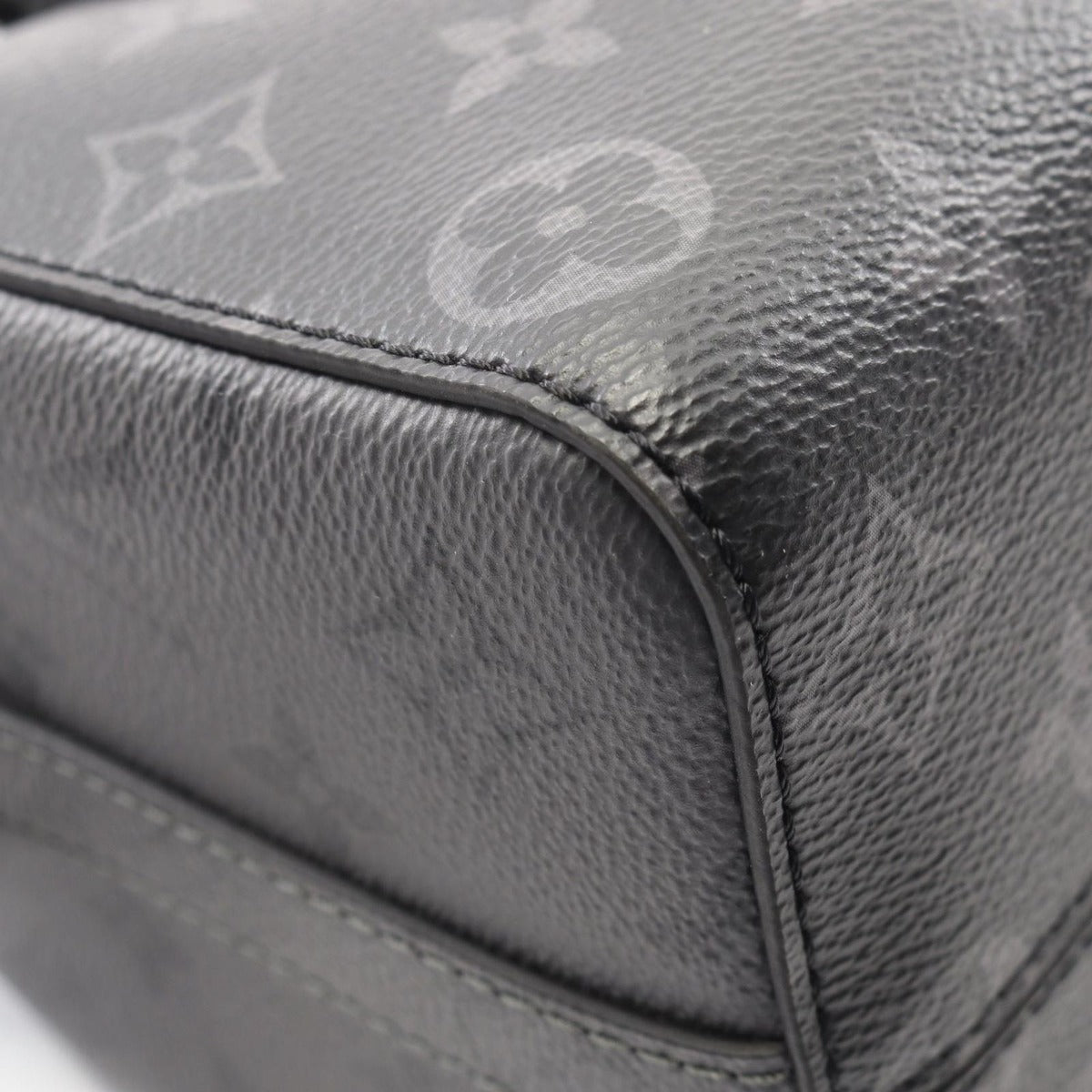 Louis Vuitton Shoulder Bag City Keepall Canvas Leather Gray Black — view 6