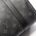 Louis Vuitton Shoulder Bag City Keepall Canvas Leather Gray Black — view 7