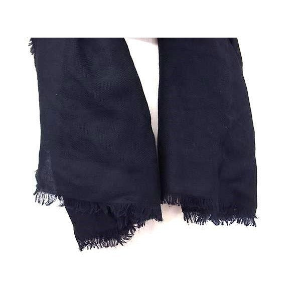 Loewe Shawl Anagram Navy 62% Wool 28% Silk 10% Cashmere — view 3