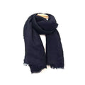 Loewe Shawl Anagram Navy 62% Wool 28% Silk 10% Cashmere