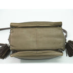 Loewe Flamenco Tassel Shoulder Bag Pochette Leather Bronze — view 3