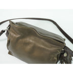 Loewe Flamenco Tassel Shoulder Bag Pochette Leather Bronze — view 5