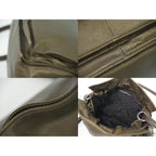 Loewe Flamenco Tassel Shoulder Bag Pochette Leather Bronze — view 7