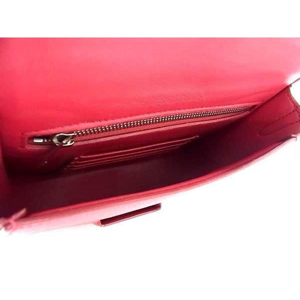 Celine Shoulder Bag Trotter Small Pin Cles Edd Leather Fuchsia Pink — view 6