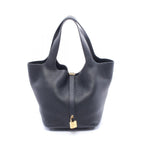 Hermes Handbag Picotin Lock MM Black Leather