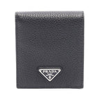 Prada Billfold Black Leather Bifold Wallet
