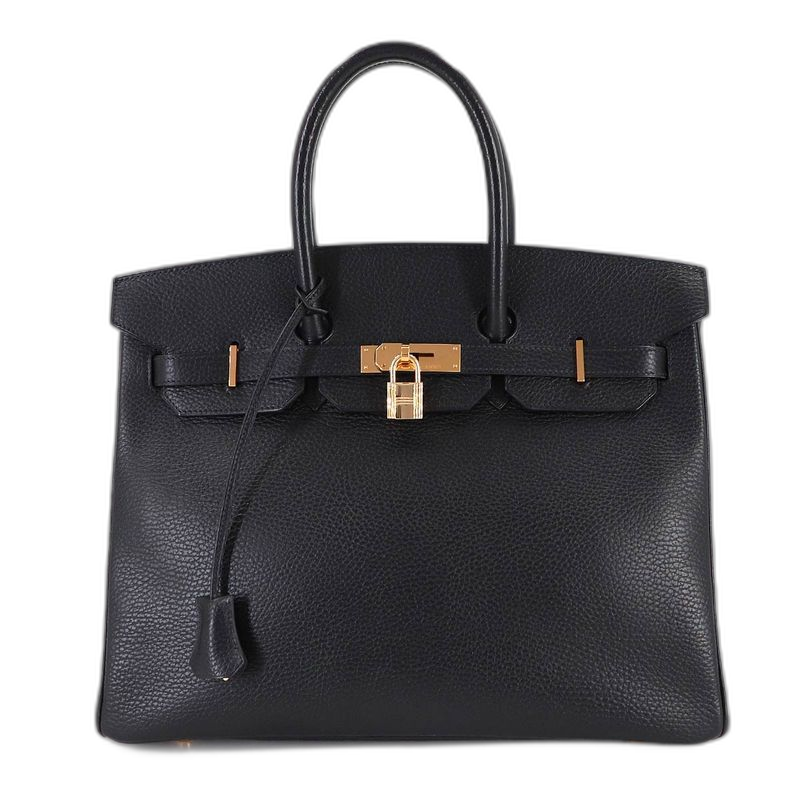 Hermes Birkin 35 Ardennes Black Hand Bag Gold Main Item:
