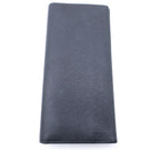 Prada Saffiano Bifold Wallet Card Case Black Leather