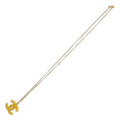 Chanel Coco Mark Chain Necklace Gold