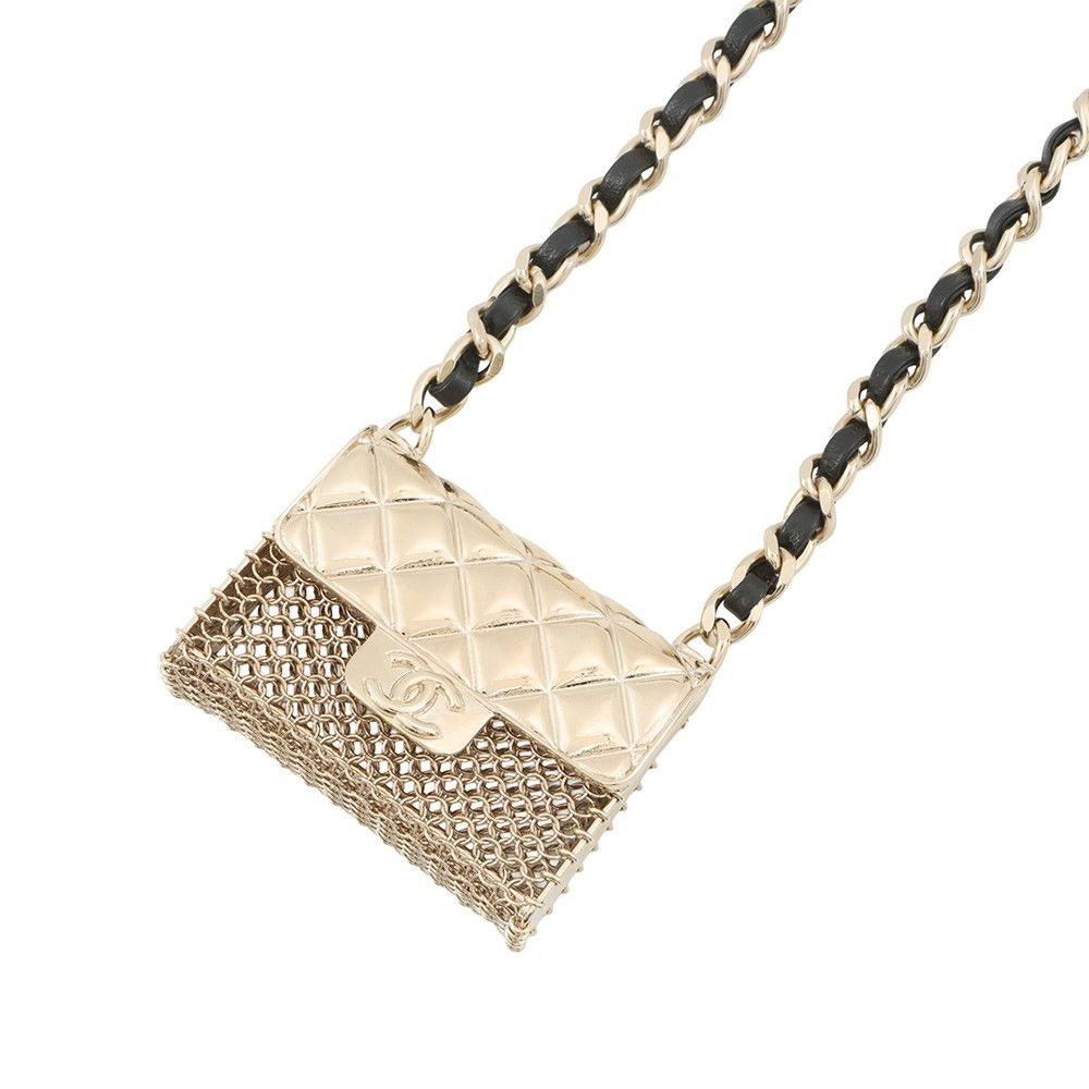 Chanel Necklace Quilted Bag