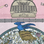 Hermes Scarf Silk Carre 90 le Geographe Geographer Pink — view 6