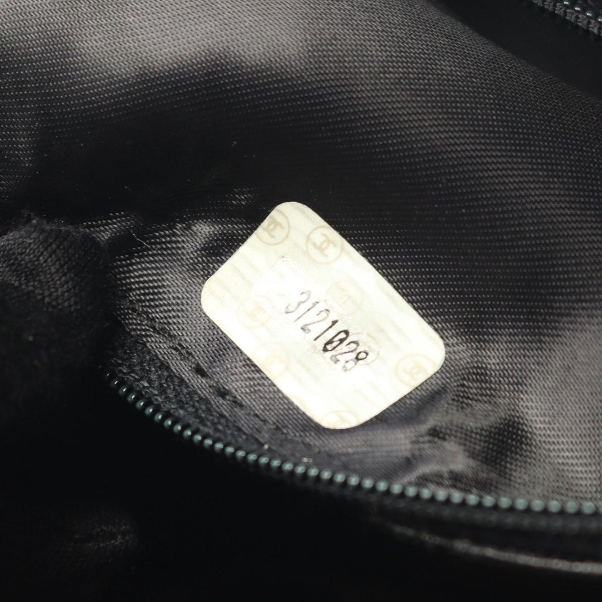 Chanel Shoulder Bag Quilted Black Lambskin Fringe — view 5