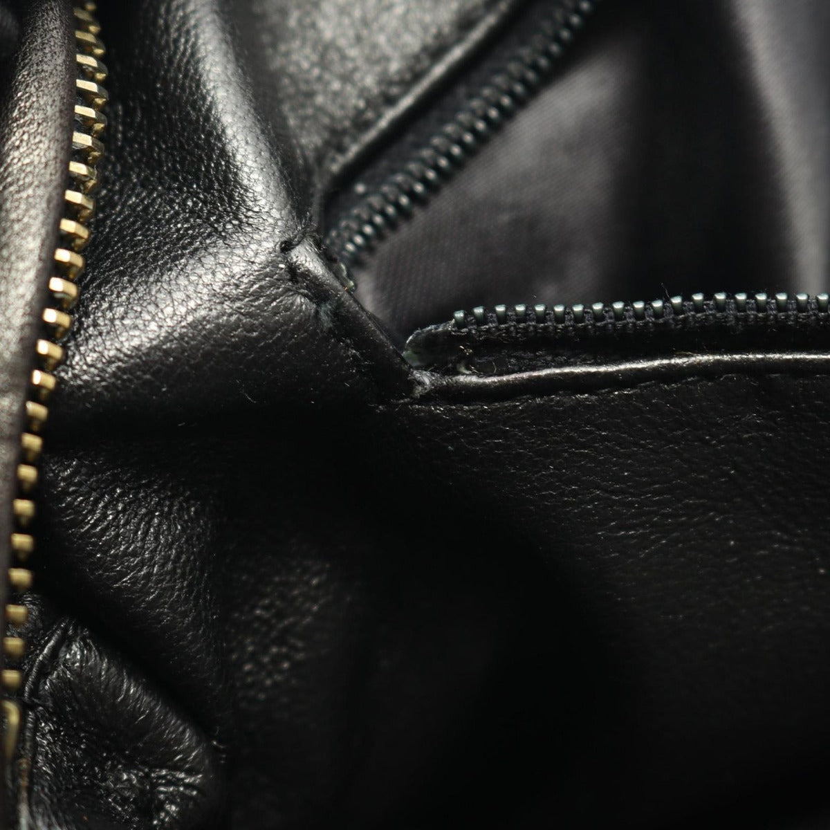 Chanel Shoulder Bag Quilted Black Lambskin Fringe — view 9