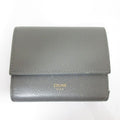 Celine Small Trifold Calfskin Compact Wallet Gray