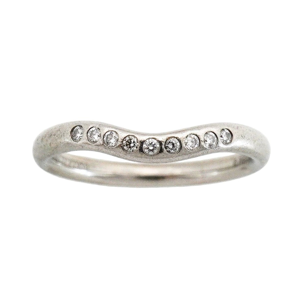 Tiffany & Co Ring T Cube Band Platinum Diamond — view 2