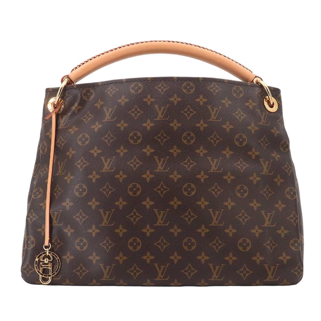 Louis Vuitton Monogram Artsy Shoulder Bag Brown Gold