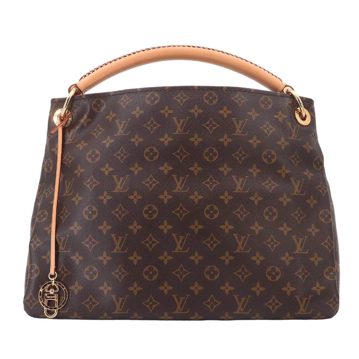 Louis Vuitton Monogram Artsy Shoulder Bag Brown Gold