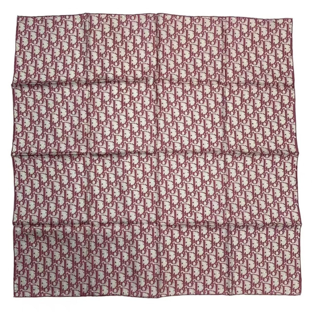 Dior Christian Trotter Scarf Silk Pink