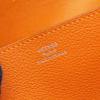 Hermes Bifold Wallet Dogon Long Orange Leather — view 5