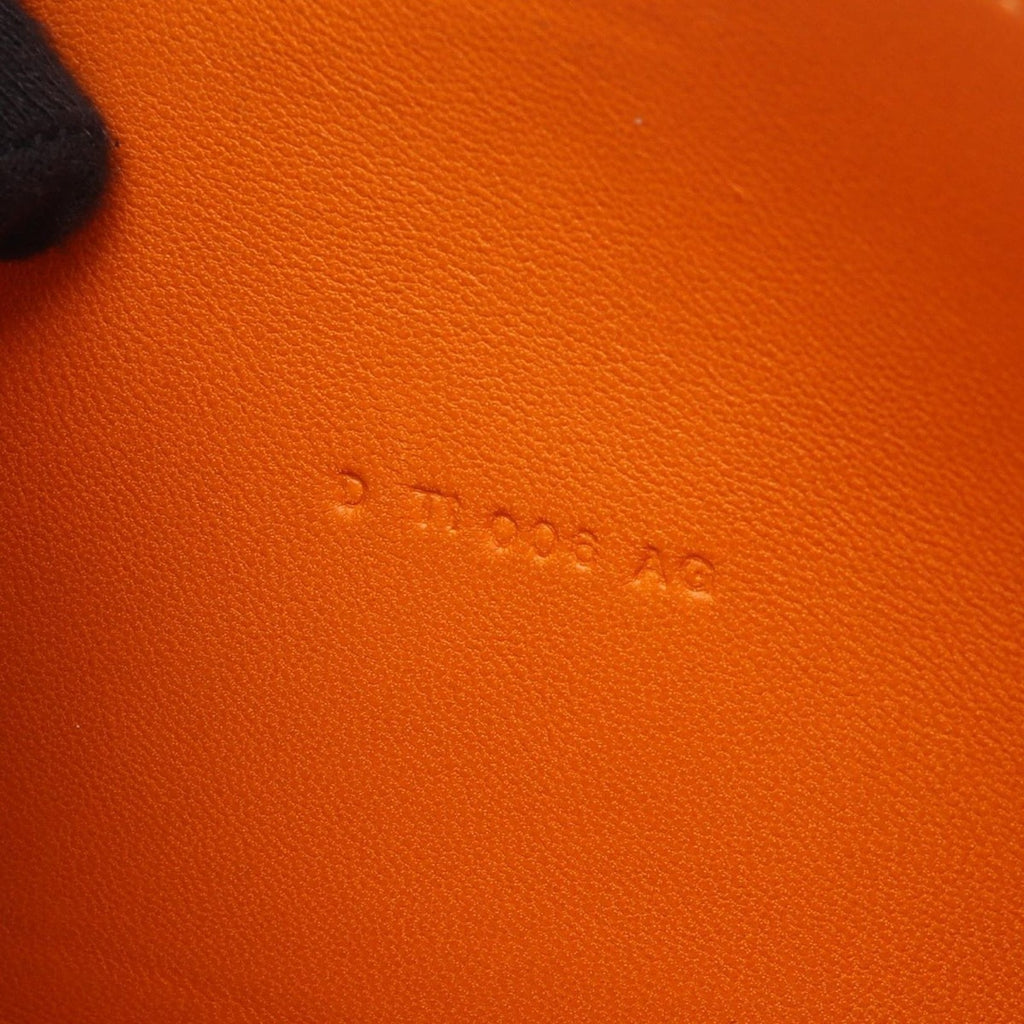 Hermes Bifold Wallet Dogon Long Orange Leather — view 6