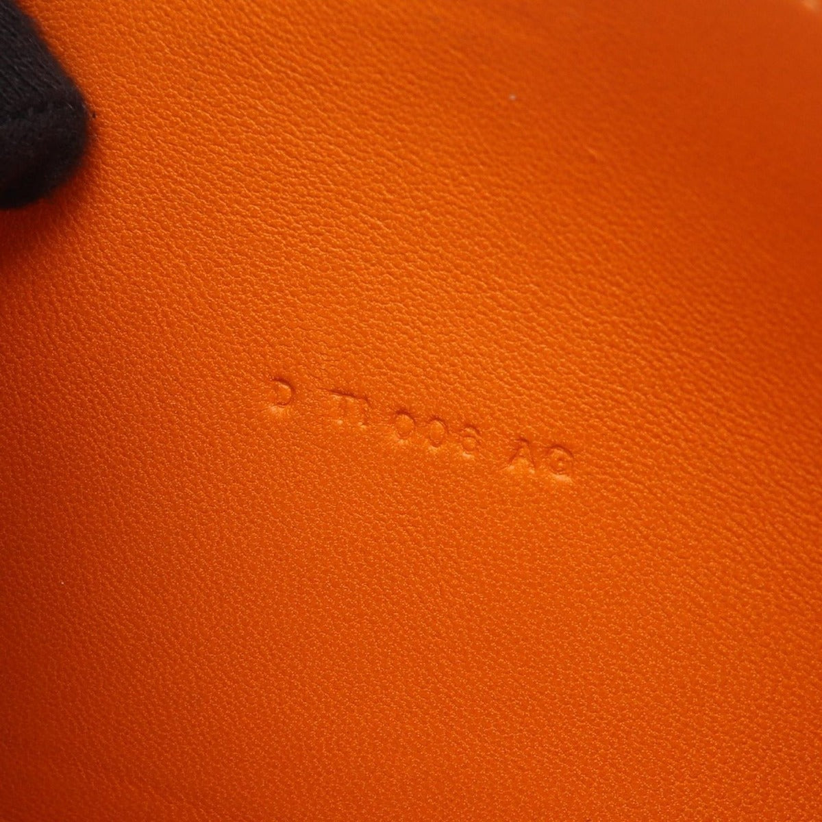 Hermes Bifold Wallet Dogon Long Orange Leather — view 6
