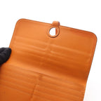 Hermes Bifold Wallet Dogon Long Orange Leather — view 7