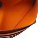 Hermes Bifold Wallet Dogon Long Orange Leather — view 8