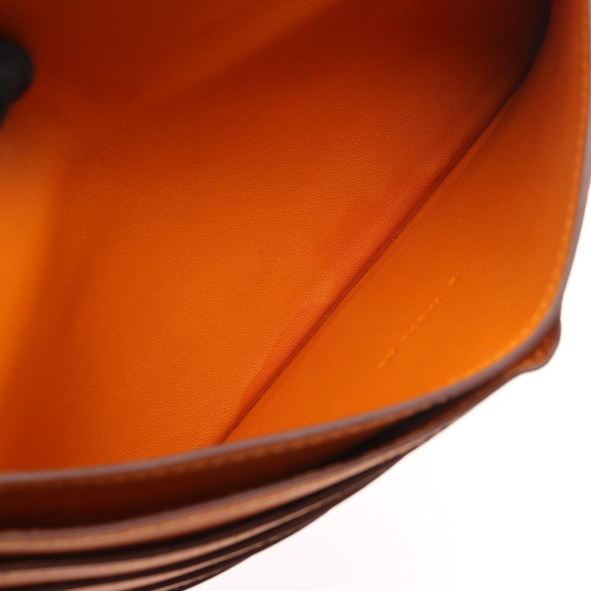 Hermes Bifold Wallet Dogon Long Orange Leather — view 8