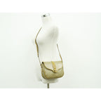 Celine Macadam Shoulder Bag Pochette Beige Outside — view 6