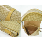 Celine Macadam Shoulder Bag Pochette Beige Outside — view 8