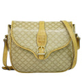 Celine Macadam Shoulder Bag Pochette Beige Outside