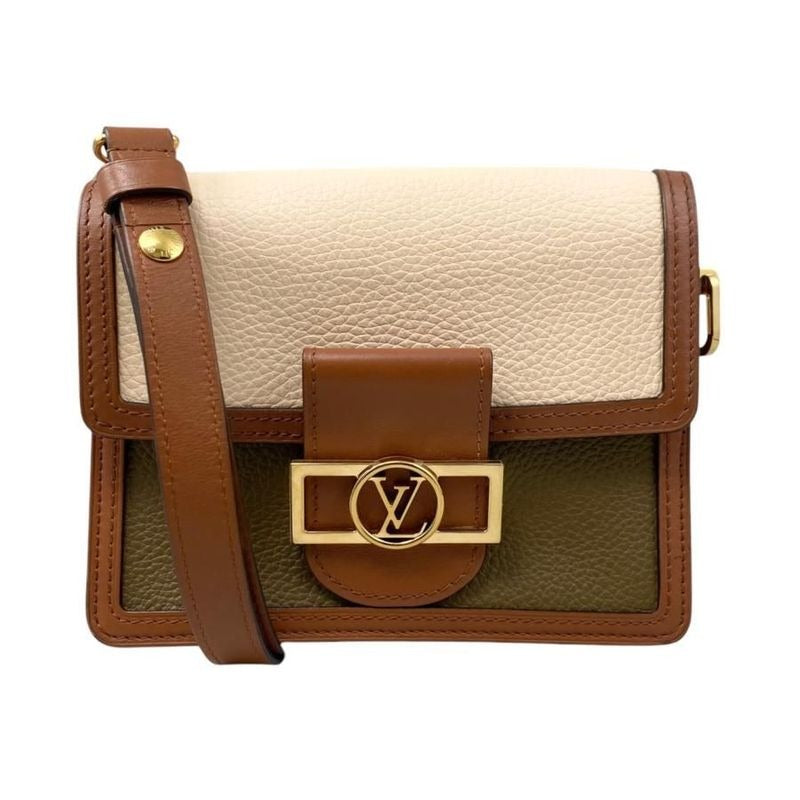Louis Vuitton Dauphine Mini Taurillon Clemence Beige Khaki Brown