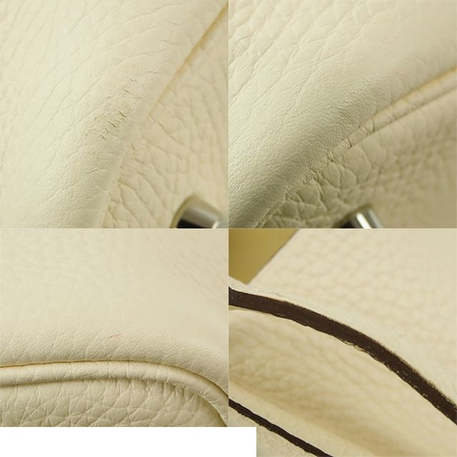 Hermes Picotin Lock MM Nata Silver Taurillon Handbag — view 7