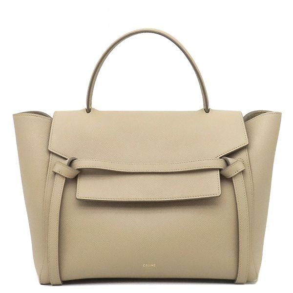Celine Belt Bag Mini Leather Beige Gold