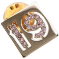 Chanel No.19 Pin Brooch Gold Plated And Rhinestone 4.1 g