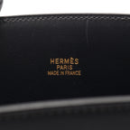 Hermes Handbag White Bath Up Blue Indigo — view 4