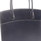 Hermes Handbag White Bath Up Blue Indigo — view 6