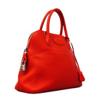 Hermes Handbag Bolide 31 Taurillon Clemence Rouge Tomato Silver — view 2