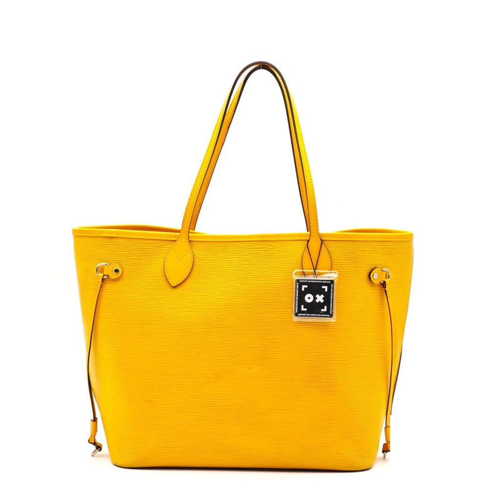 Louis Vuitton Epi Neverfull MM Tote Bucket Bag Yellow Strap — view 2