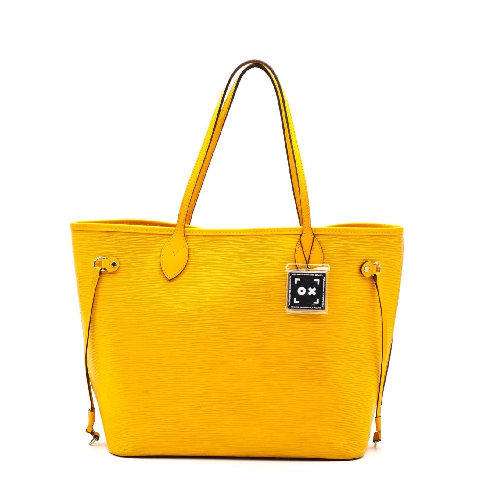 Louis Vuitton Epi Neverfull MM Tote Bucket Bag Yellow Strap — view 2