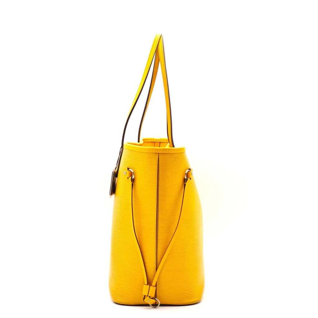Louis Vuitton Epi Neverfull MM Tote Bucket Bag Yellow Strap — view 5