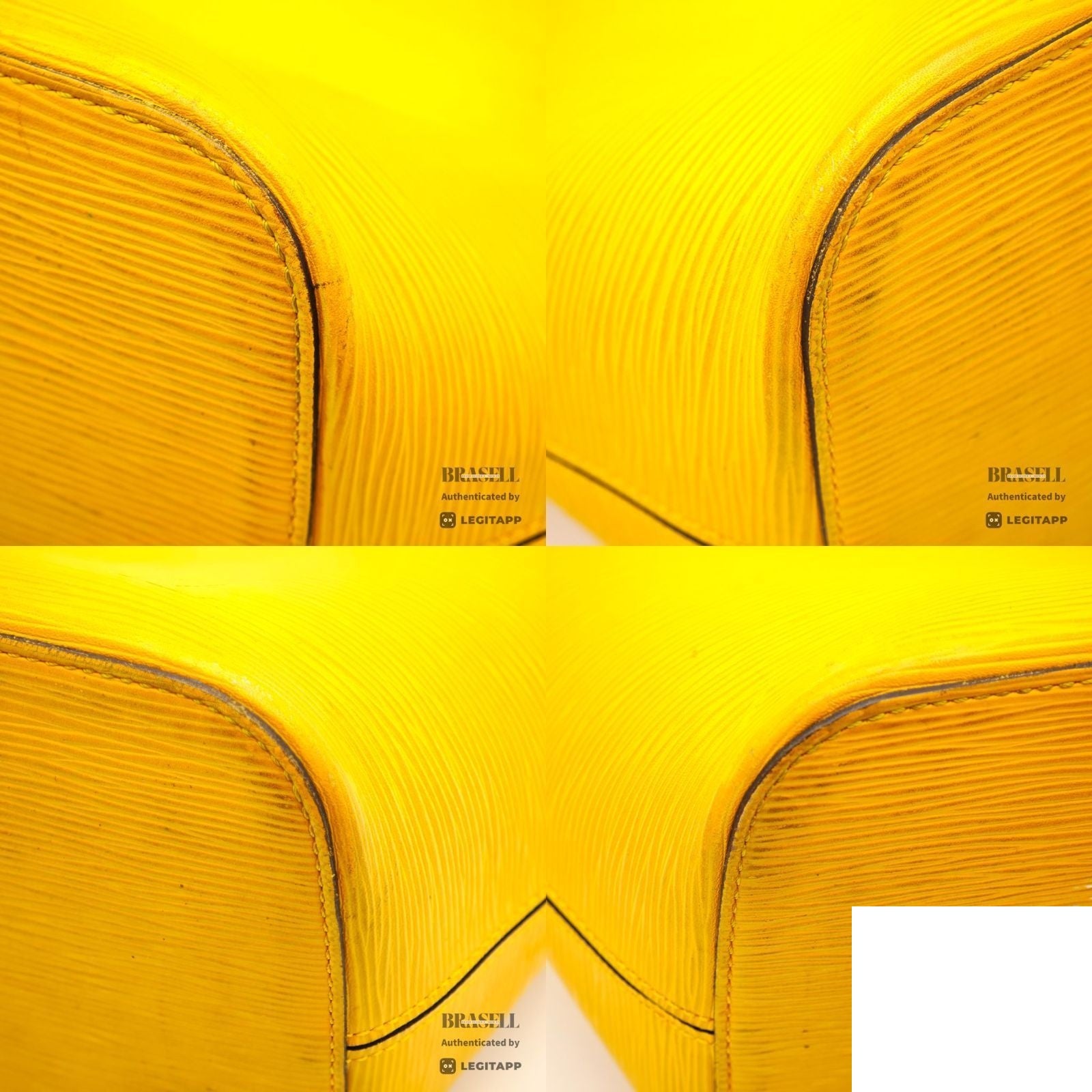 Louis Vuitton Epi Neverfull MM Tote Bucket Bag Yellow Strap — view 7