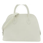 Hermes Bolide 1923 25 Verso White Lime Silver Evercolor 2-Way Shoulder Bag