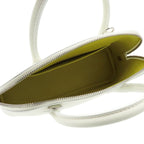 Hermes Bolide 1923 25 Verso White Lime Silver Evercolor 2-Way Shoulder Bag — view 4